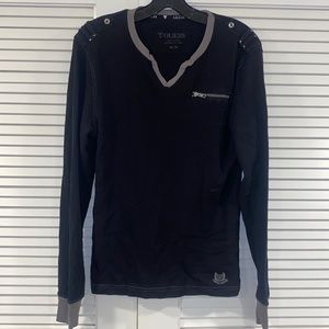 Guess long sleeve black shirt size M